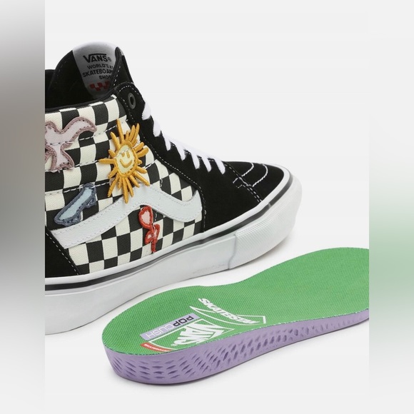 VANS X SKATEISTAN limited edition collab  pro skate shoes mens or womens sk8-hi - Picture 10 of 16